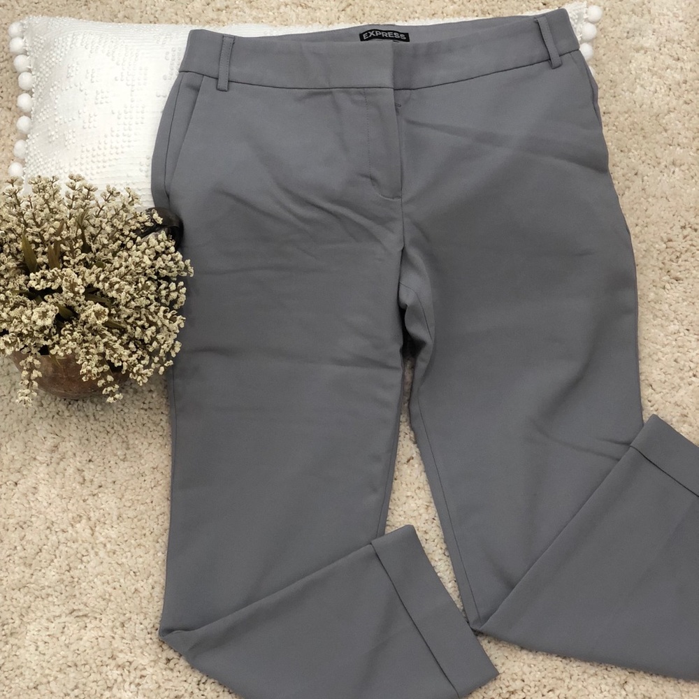Express Editor Crop Cuffed Dress Pants sz 4R